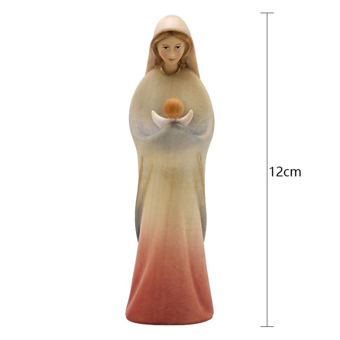 【现货】木雕 圣母抱耶稣12厘米 Catholic religious art