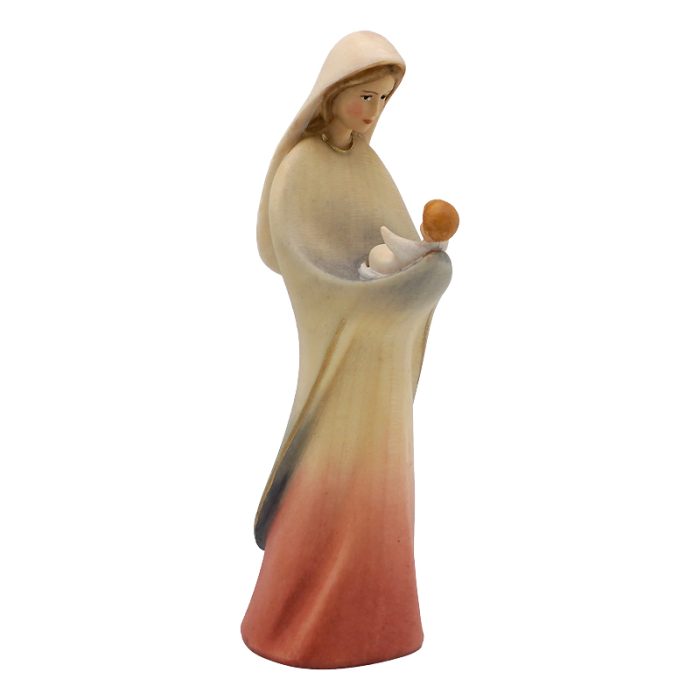 【现货】木雕 圣母抱耶稣12厘米 Catholic religious art