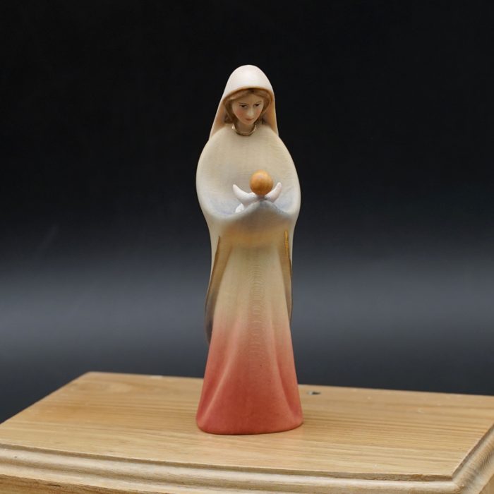 【现货】木雕 圣母抱耶稣12厘米 Catholic religious art