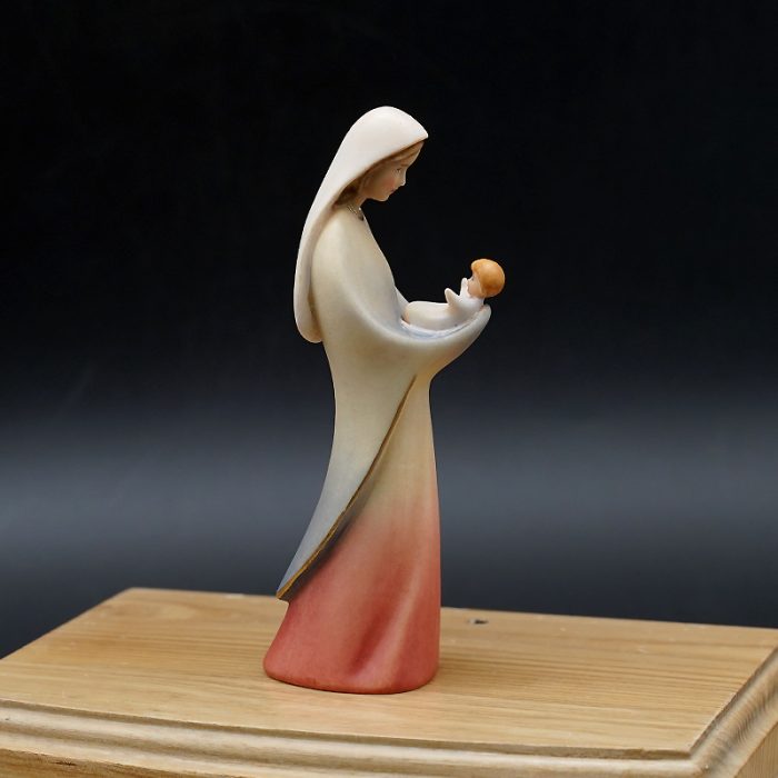 【现货】木雕 圣母抱耶稣12厘米 Catholic religious art