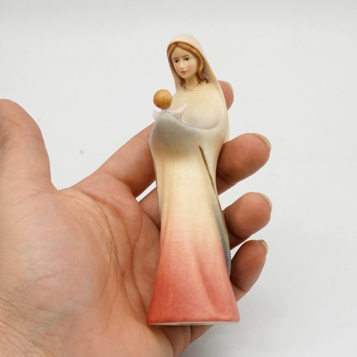 【现货】木雕 圣母抱耶稣12厘米 Catholic religious art