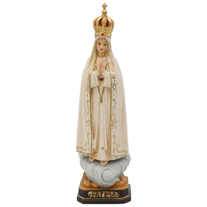 【现货】法蒂玛圣母带皇冠11.5厘米彩色 Catholic religious art