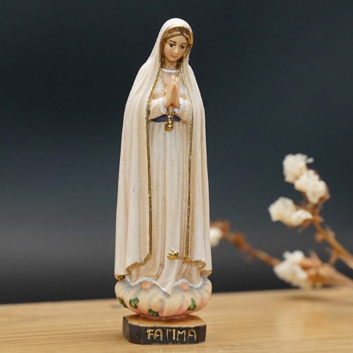 【现货】法蒂玛圣母带皇冠11.5厘米彩色 Catholic religious art