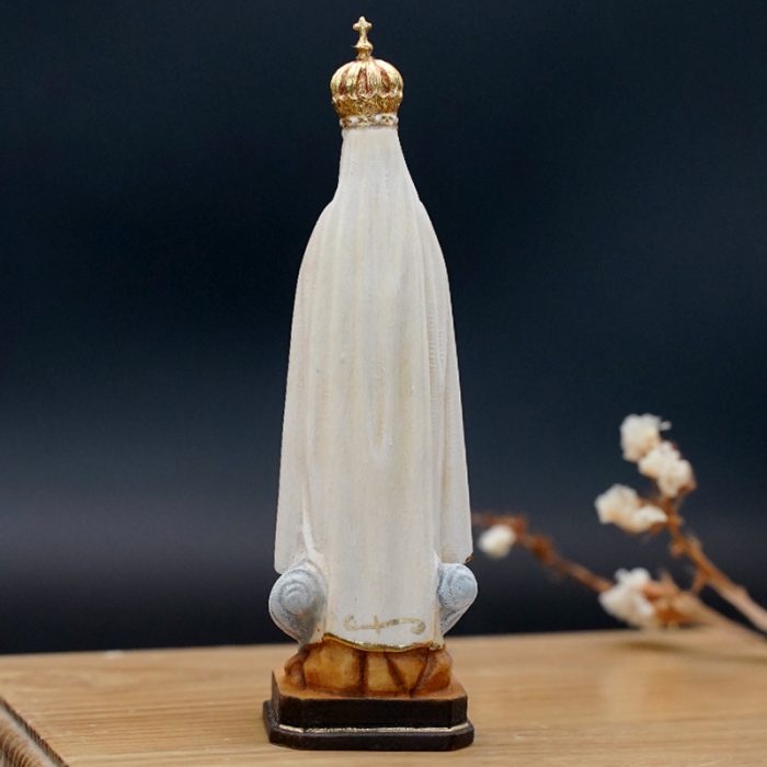 【现货】法蒂玛圣母带皇冠11.5厘米彩色 Catholic religious art