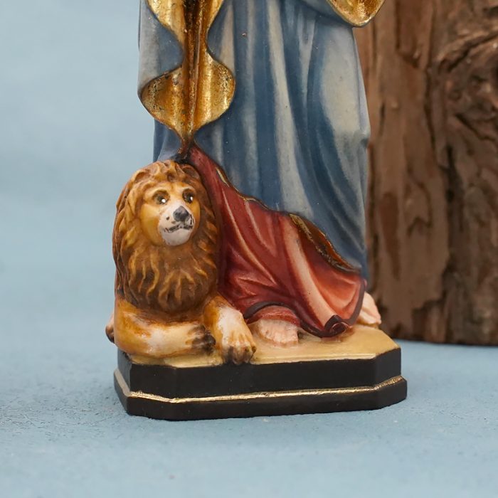 【现货】木雕 圣使马尔谷12厘米 Catholic religious art