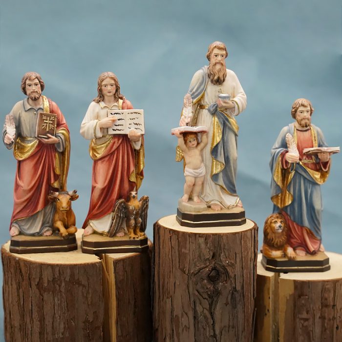 【现货】木雕 圣使马尔谷12厘米 Catholic religious art