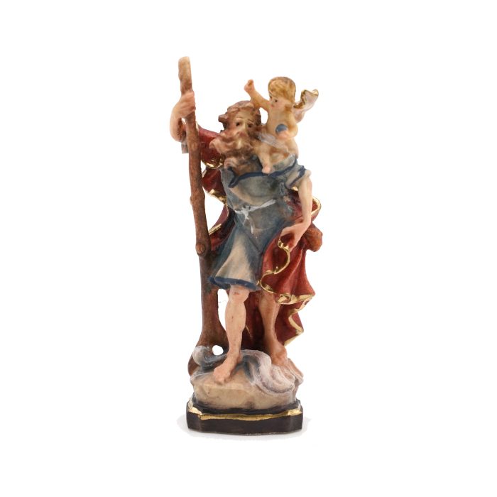 【现货】基多福司机主保木雕圣像 6.5cm Catholic religious art