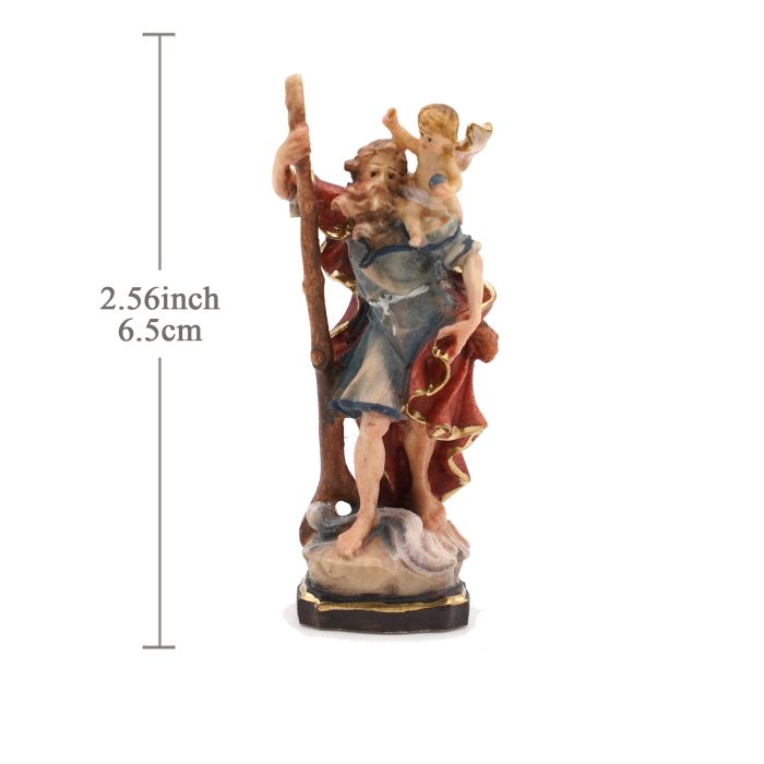 【现货】基多福司机主保木雕圣像 6.5cm Catholic religious art