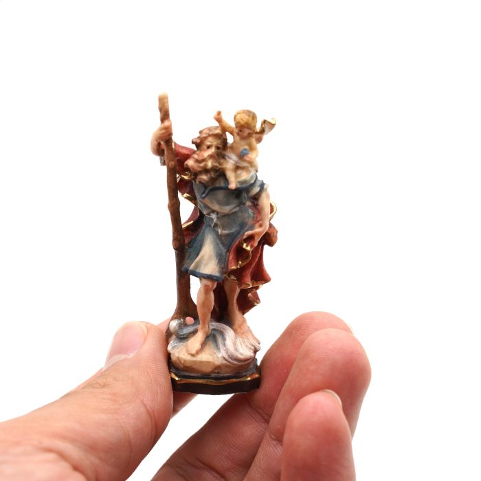 【现货】基多福司机主保木雕圣像 6.5cm Catholic religious art