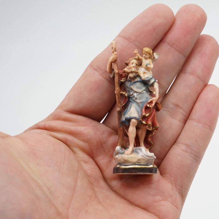 【现货】基多福司机主保木雕圣像 6.5cm Catholic religious art