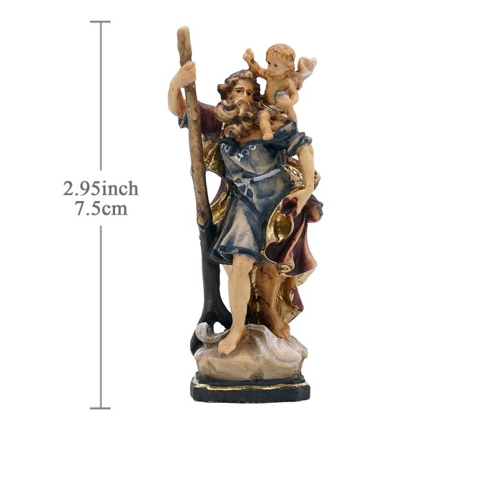 【现货】基多福司机主保木雕圣像 7.5cm Catholic religious art