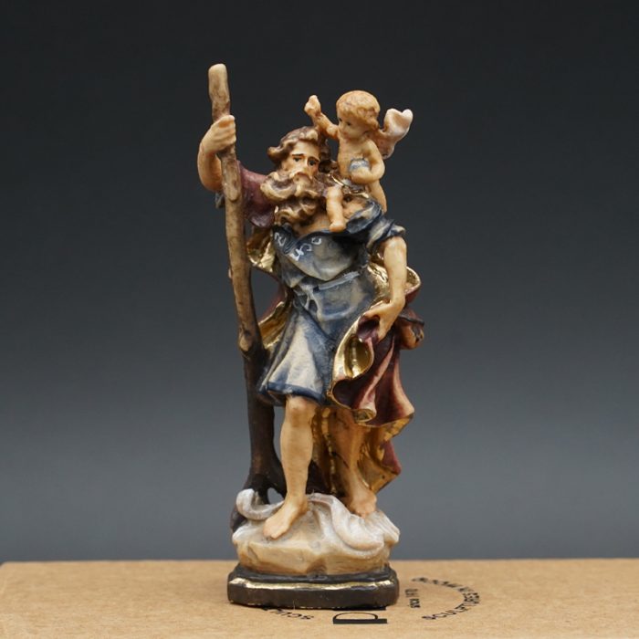 【现货】基多福司机主保木雕圣像 7.5cm Catholic religious art