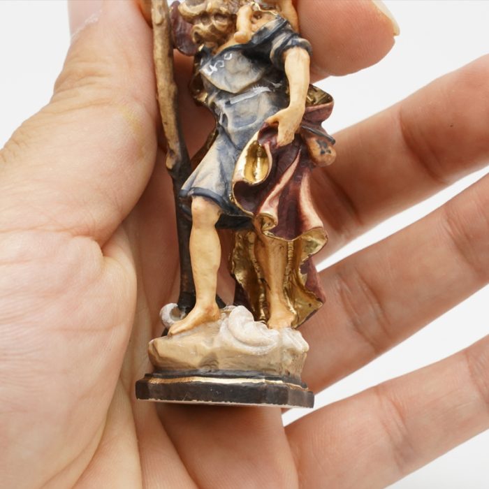 【现货】基多福司机主保木雕圣像 7.5cm Catholic religious art