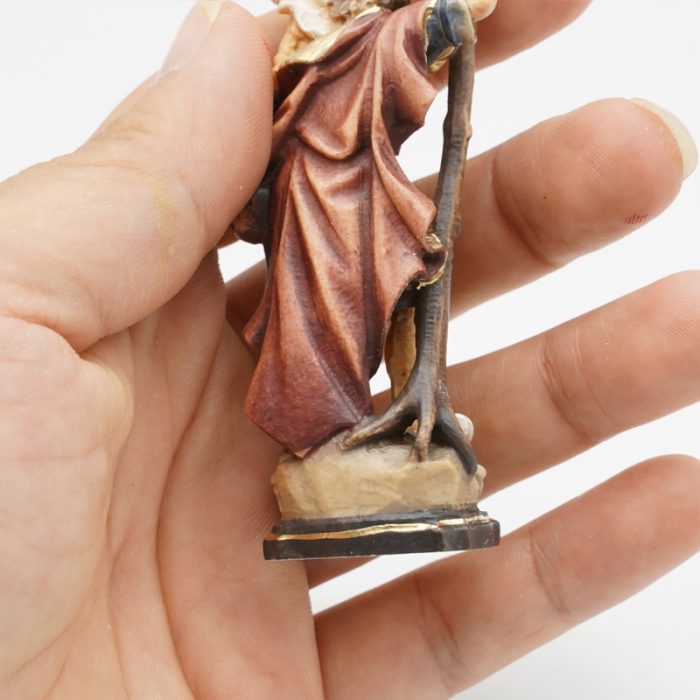 【现货】基多福司机主保木雕圣像 7.5cm Catholic religious art
