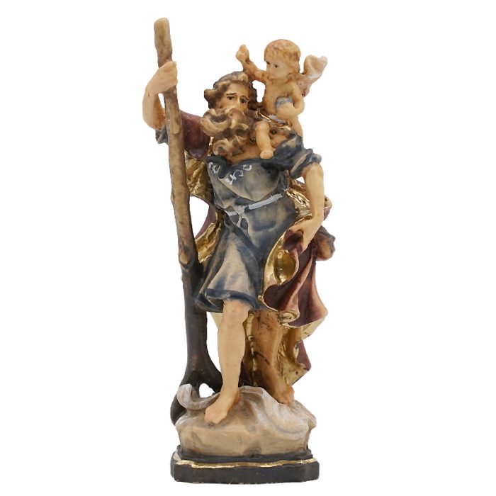 【现货】基多福司机主保木雕圣像 7.5cm Catholic religious art