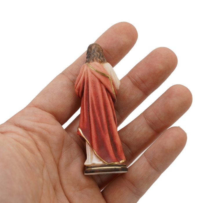 【现货】耶稣圣心木雕圣像_耶稣圣心	6.5厘米 Catholic religious art