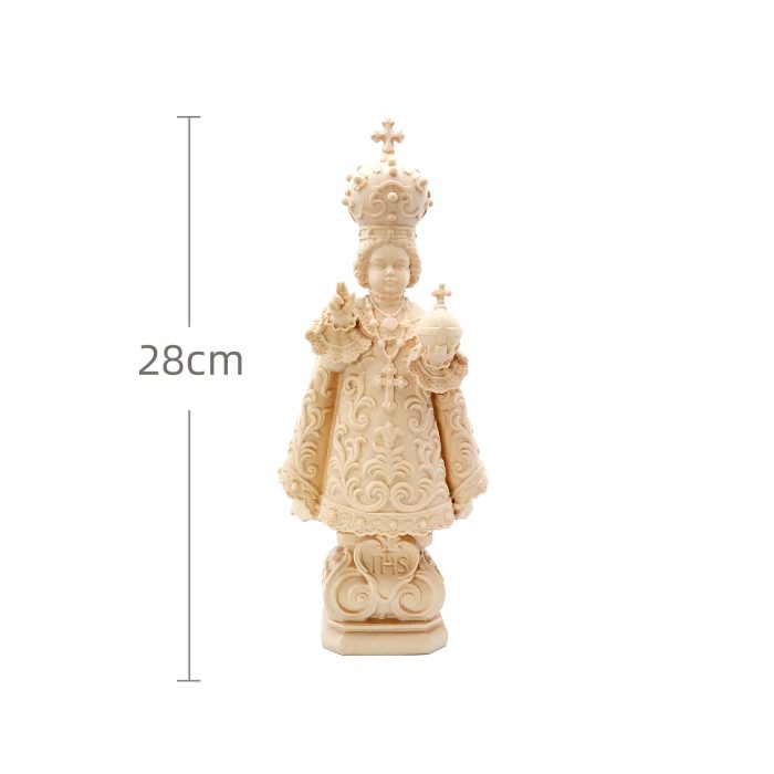 【现货】布拉格圣婴28厘米 原木 Catholic religious art