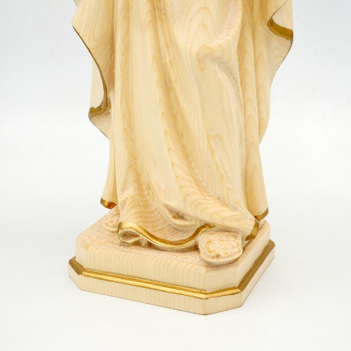 【现货】木雕 圣若瑟抱耶稣 30厘米原色 Catholic religious art