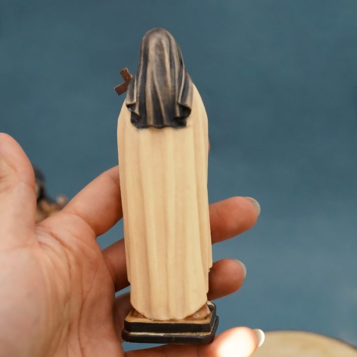 【现货】木雕-小德兰-彩色 Catholic religious art