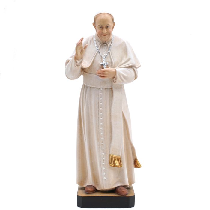 【现货】木雕 教宗方济各 20厘米 Catholic religious art