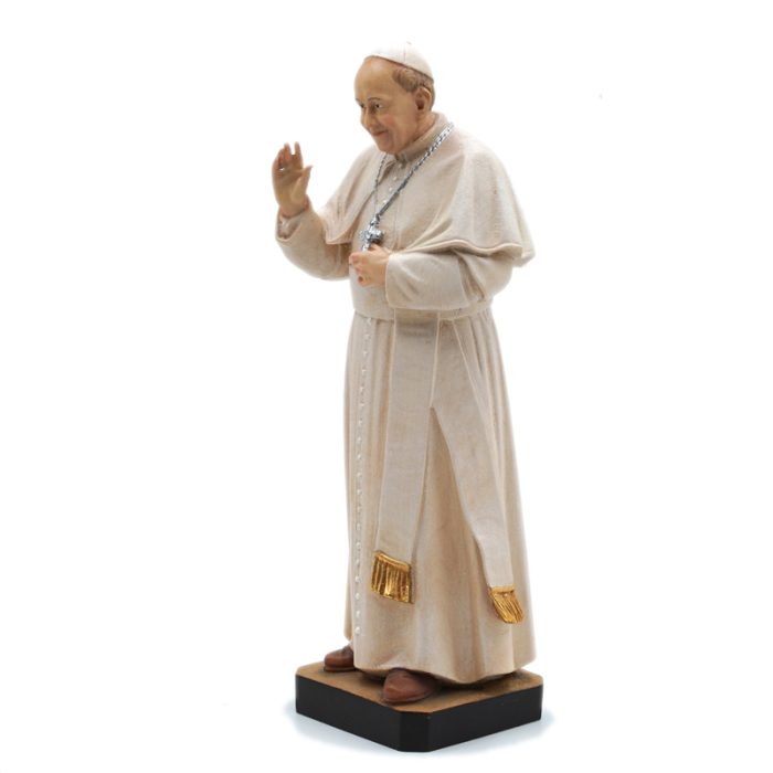 【现货】木雕 教宗方济各 20厘米 Catholic religious art
