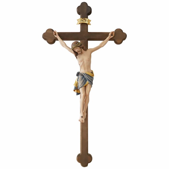 【现货】木雕 西耶那巴洛克十字架挂式 30/70cm Catholic religious art