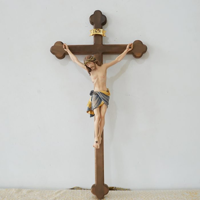 【现货】木雕 西耶那巴洛克十字架挂式 30/70cm Catholic religious art