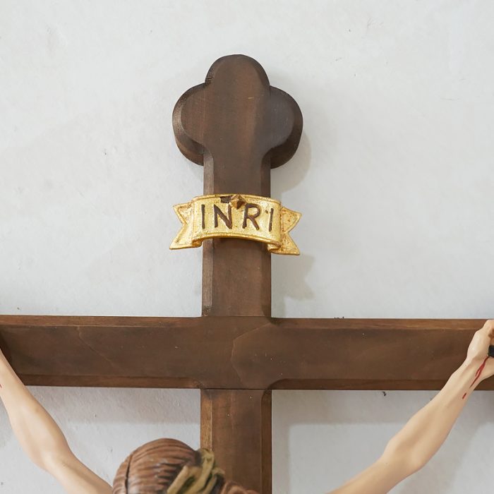 【现货】木雕 西耶那巴洛克十字架挂式 30/70cm Catholic religious art