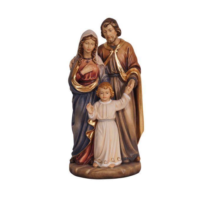 【现货】木雕 圣母圣若瑟和耶稣圣家摆件雕像_圣家（圣母 圣若瑟 耶稣 75cm Catholic religious art