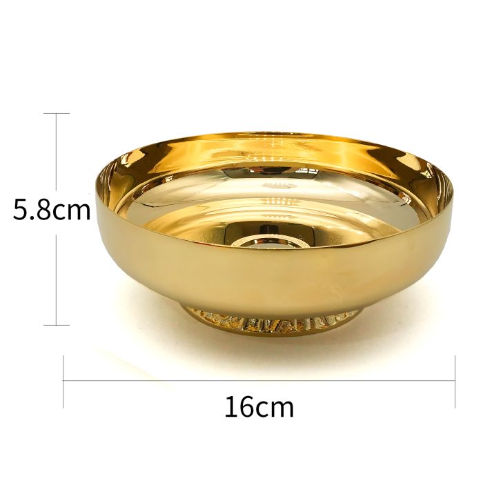 【现货】圣体碗 直径16厘米 金色 Catholic religious art