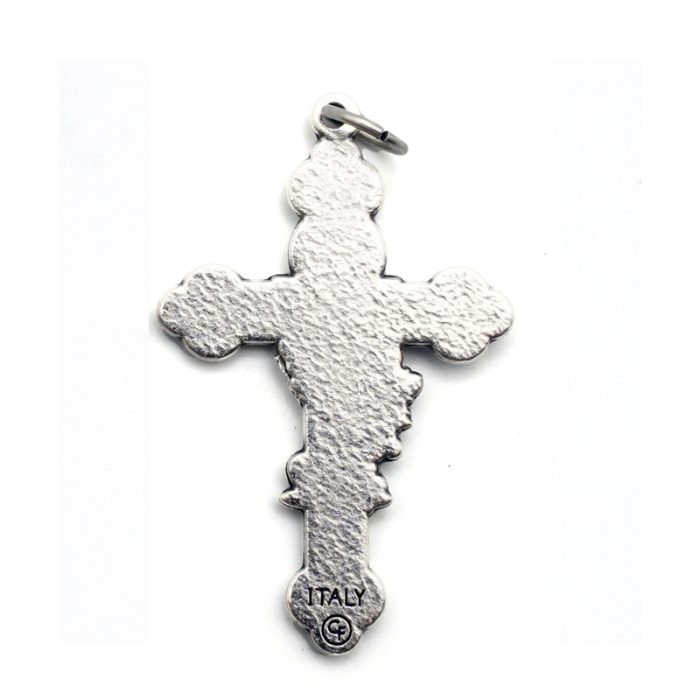 DIY十字架-圣体圣事+锌合金-粉色-3.7cm Catholic religious art