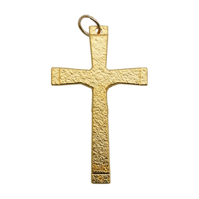 DIY十字架-金色+银色耶稣-锌合金-金色-5cm Catholic religious art