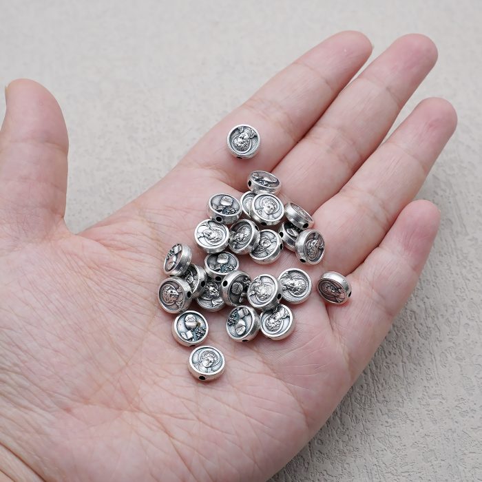 DIY珠子-阿库蒂斯+圣体-锌合金-0.98CM10颗/包 Catholic religious art