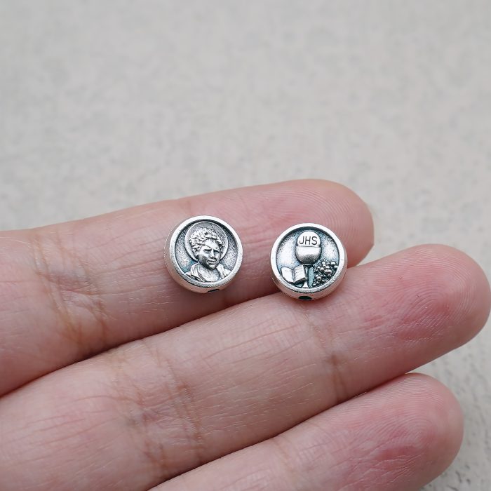 DIY珠子-阿库蒂斯+圣体-锌合金-0.98CM10颗/包 Catholic religious art