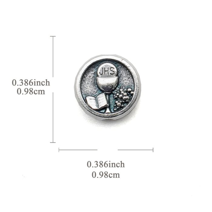 DIY珠子-阿库蒂斯+圣体-锌合金-0.98CM10颗/包 Catholic religious art