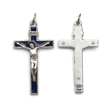 DIY十字架-带条纹-锌合金-4x2.4cm