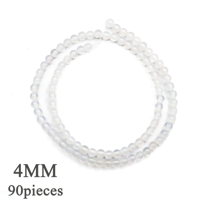 DIY珠子-白玛瑙4mm（1条约90颗） Catholic religious art