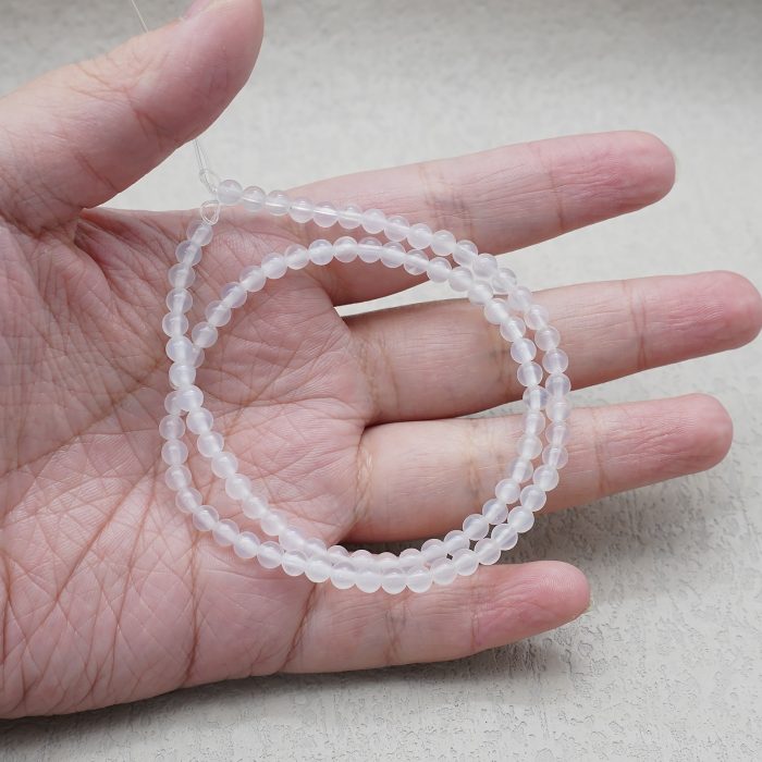 DIY珠子-白玛瑙4mm（1条约90颗） Catholic religious art