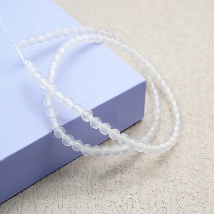 DIY珠子-白玛瑙4mm（1条约90颗） Catholic religious art