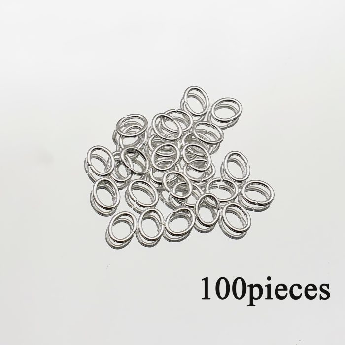 开口环-椭圆形-不锈钢-镀银-0.7x4x5mm（100个） Catholic religious art