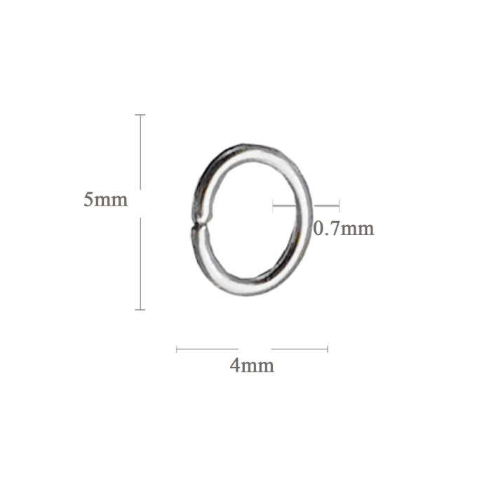 开口环-椭圆形-不锈钢-镀银-0.7x4x5mm（100个） Catholic religious art