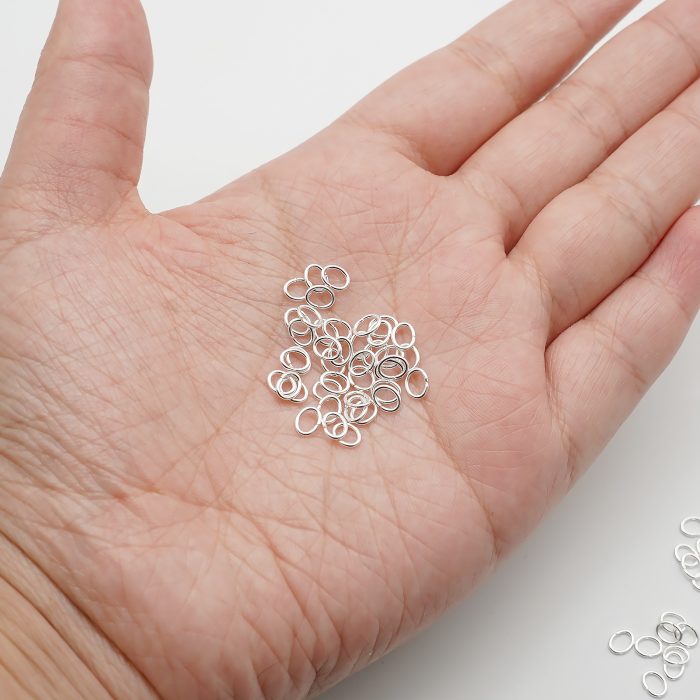 开口环-椭圆形-不锈钢-镀银-0.7x4x5mm（100个） Catholic religious art