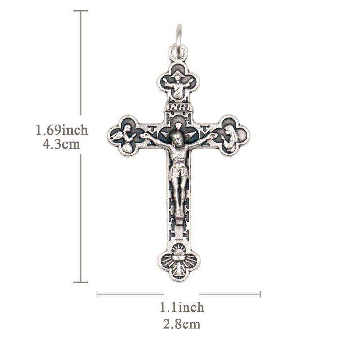 DIY十字架-锌合金-4.3x2.8cm Catholic religious art