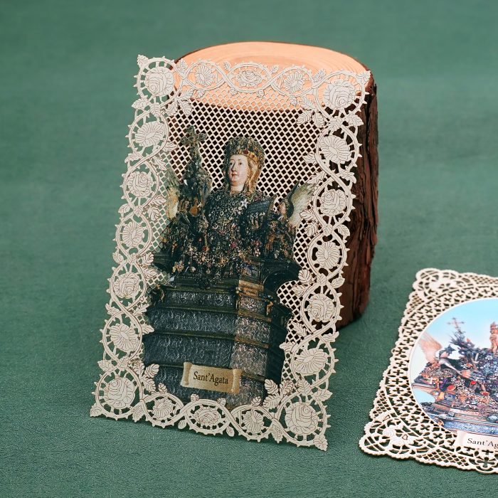 圣女亚加大 (Sant'Agata)-7x11cm Catholic religious art