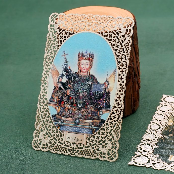 圣女亚加大 (Sant'Agata)-7x11cm Catholic religious art