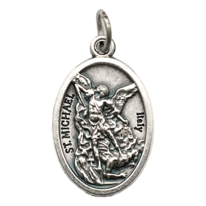 DIY小吊牌-总领天使圣弥额尔+护守天使-锌合金-2.2cm Catholic religious art