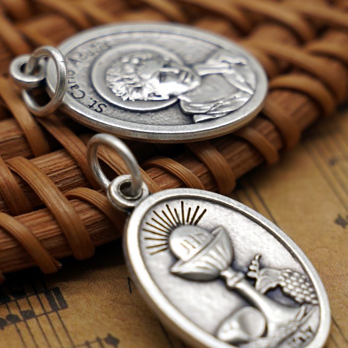 DIY小吊牌-阿库蒂斯+圣体-锌合金-2.2cm Catholic religious art