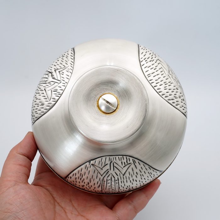 【现货】鱼与麦穗图案-手工雕刻-银色-圣爵杯圣体盒圣体碗带盖套装24+18+10.5cm Catholic religious art