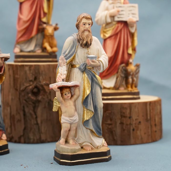 【现货】木雕 圣使玛窦 12厘米 Catholic religious art