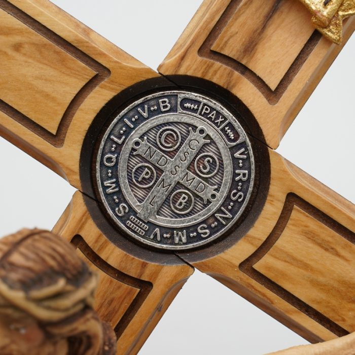 【现货】木雕 橄榄木十字架15/34cm Catholic religious art